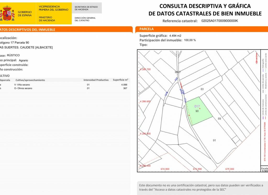 Venta - Terreno - Caudete - Urban location